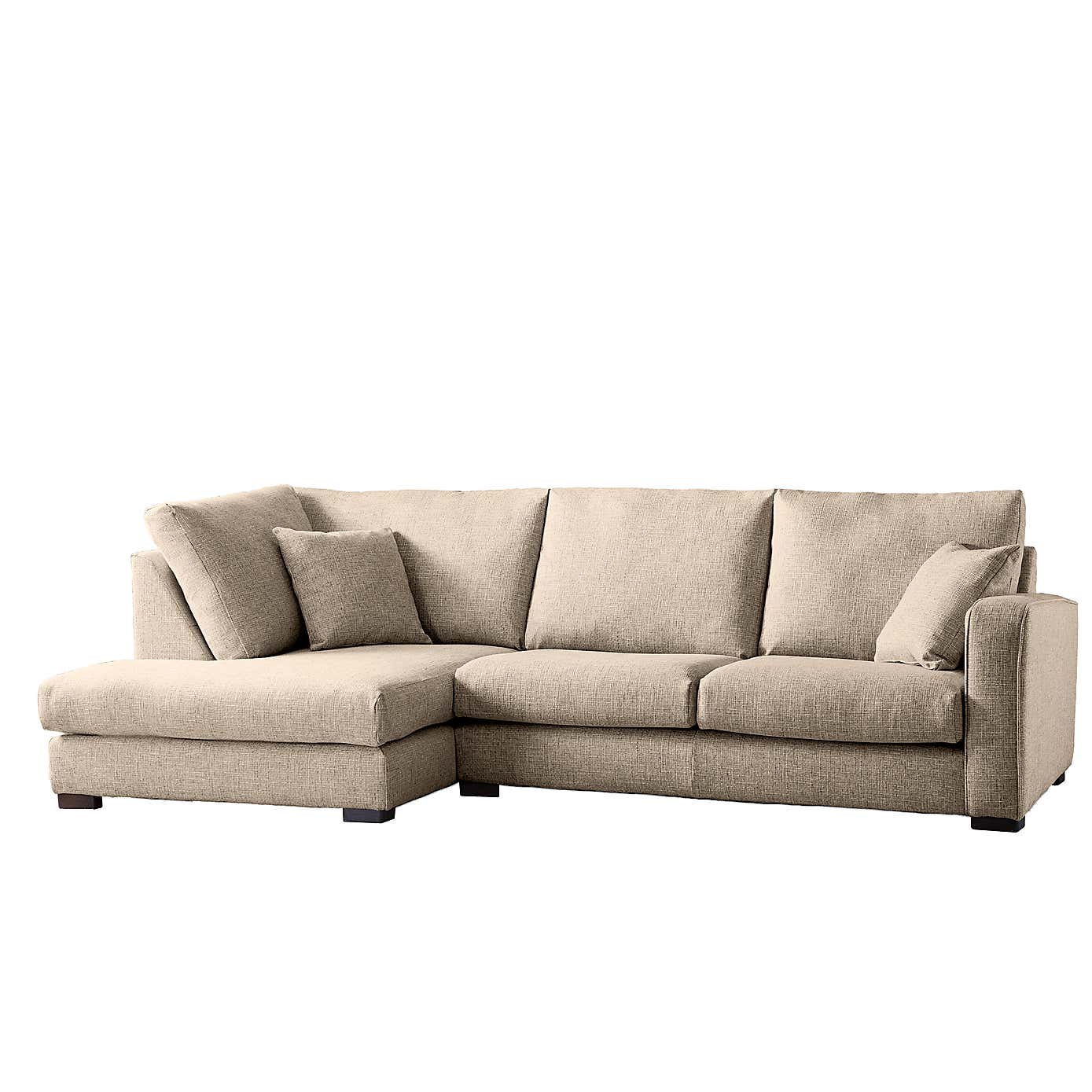 Carson Chunky Multi Weave Left Hand Corner Sofa
