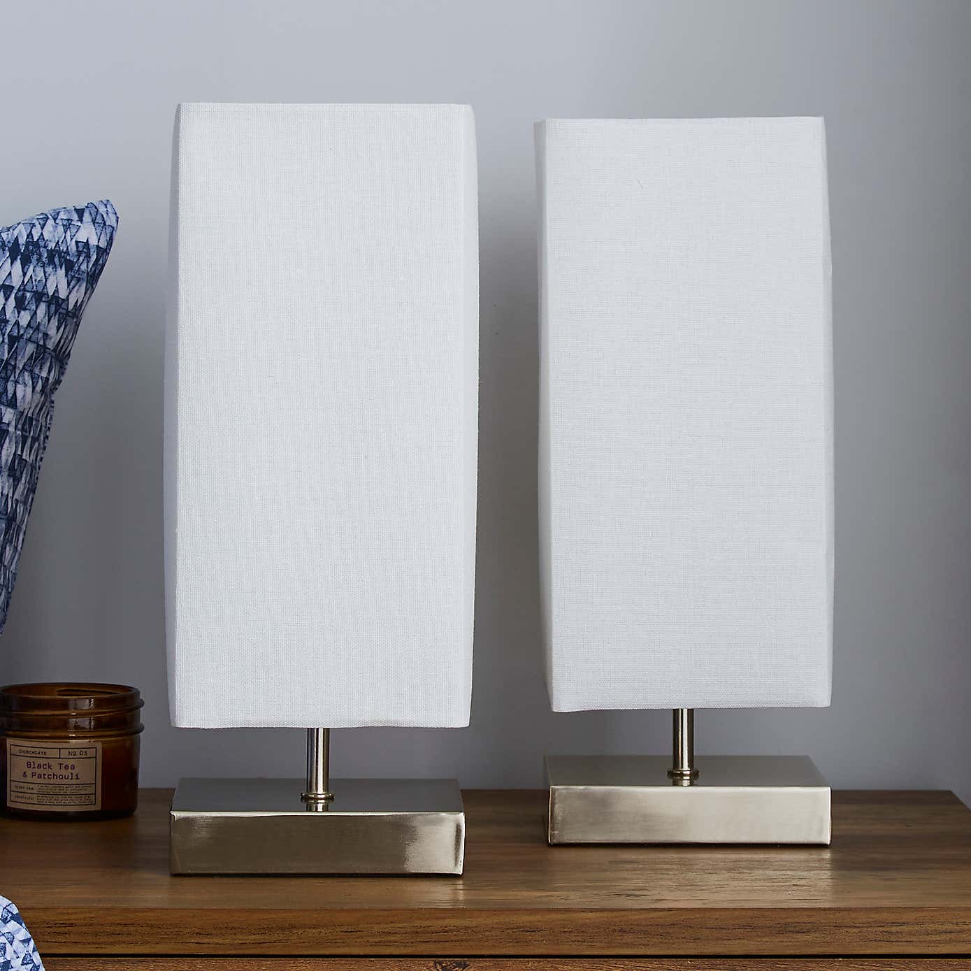 Charlotte Grey Touch Dimmable Table Lamps