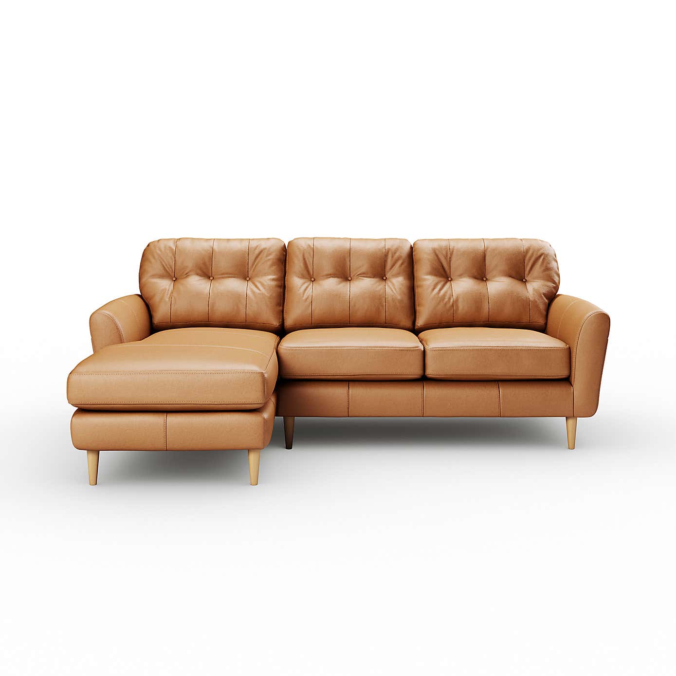 Sven Vintage Leather Large Corner Chaise Sofa