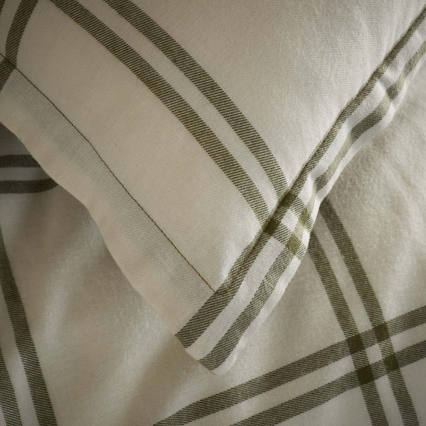Stanway Check Natural Oxford Pillowcase