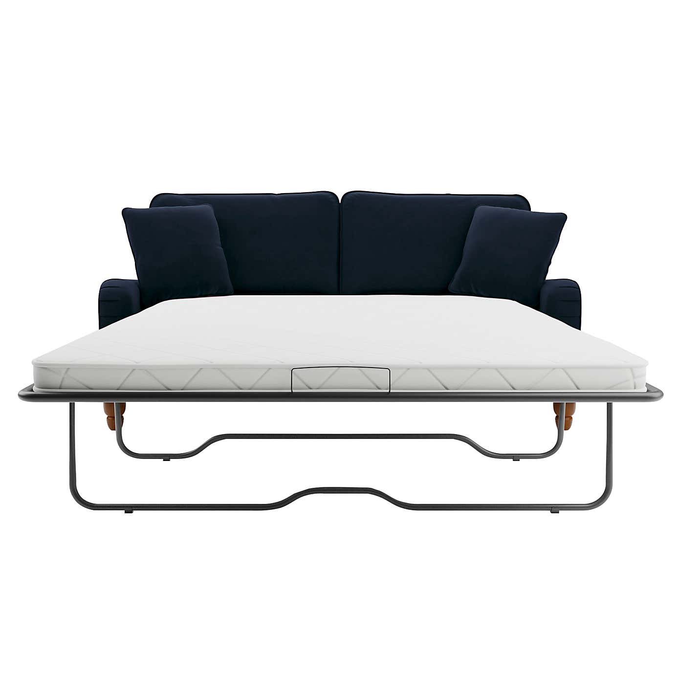 Beatrice Matte Velvet 3 Seater Double Sofa Bed