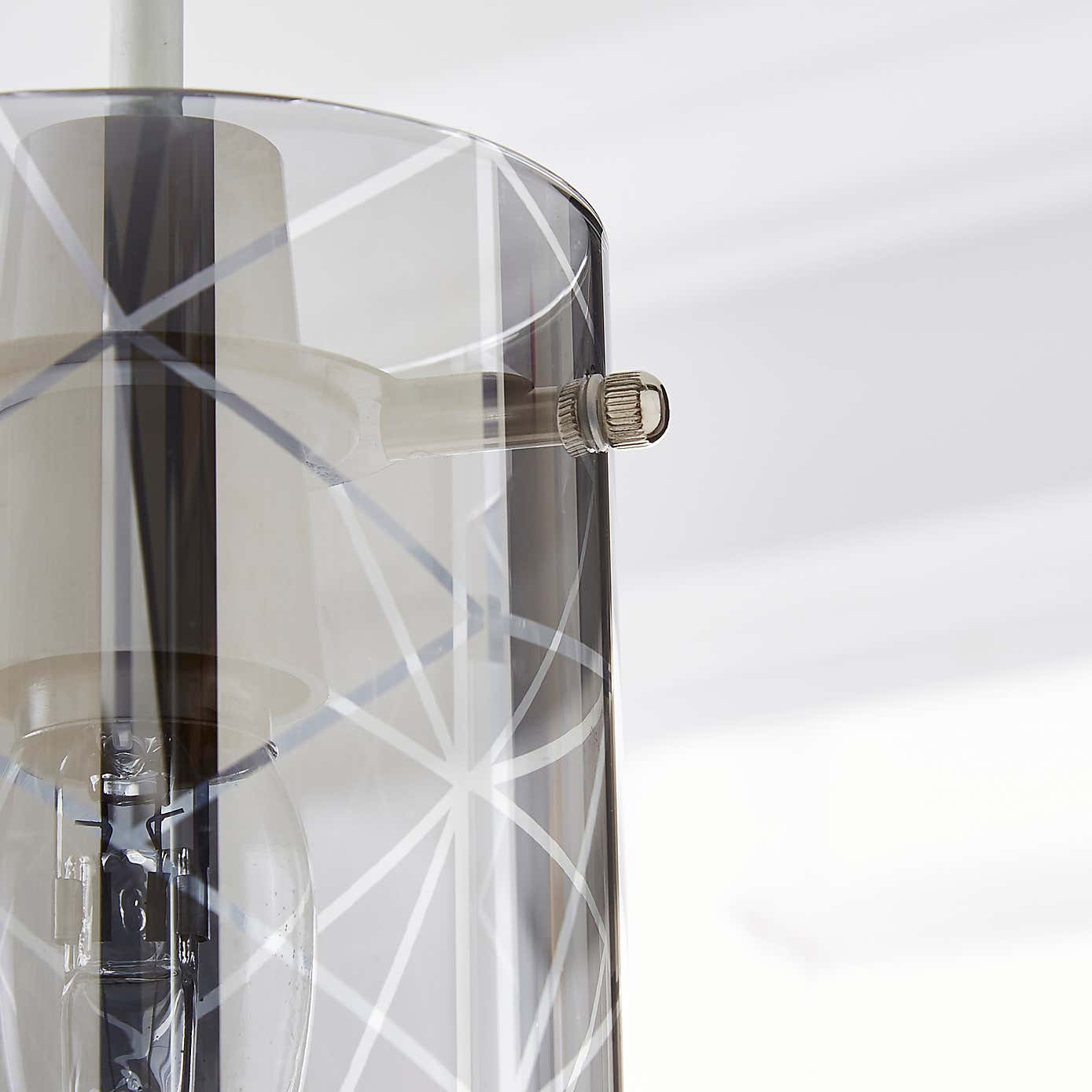 Grayson Smoked Glass Easy Fit Pendant Shade