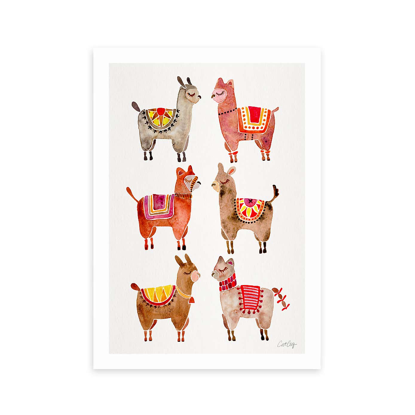 East End Prints Alpaca Print