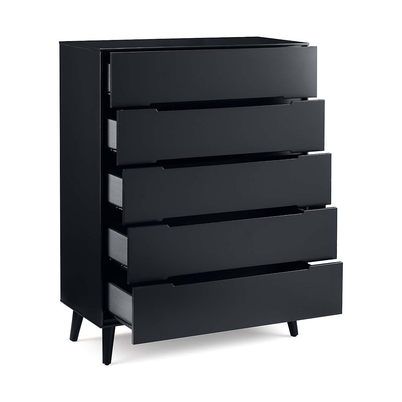 Cecil 5 Drawer Chest, Anthracite