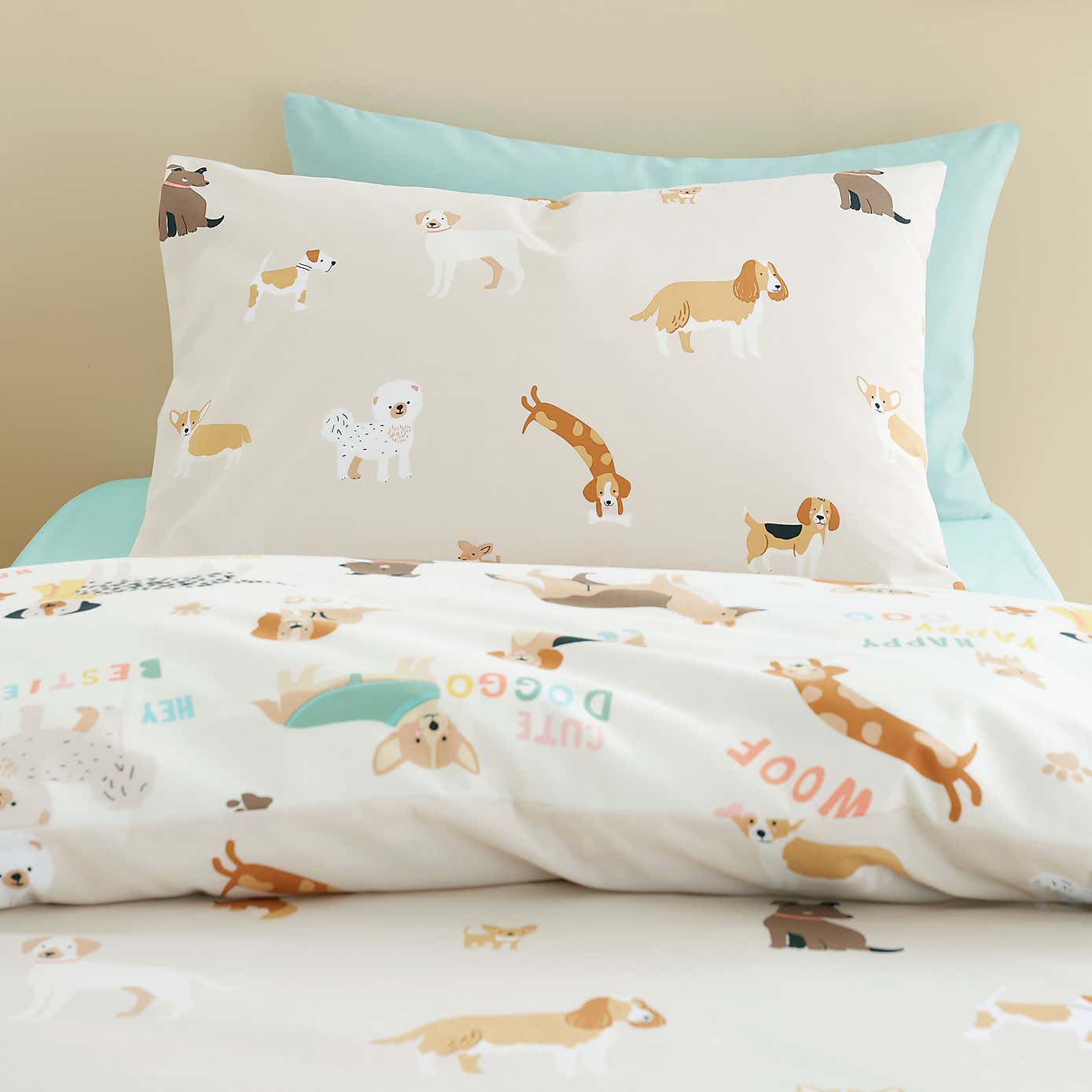 Dogs Duvet Cover & Pillowcase Set
