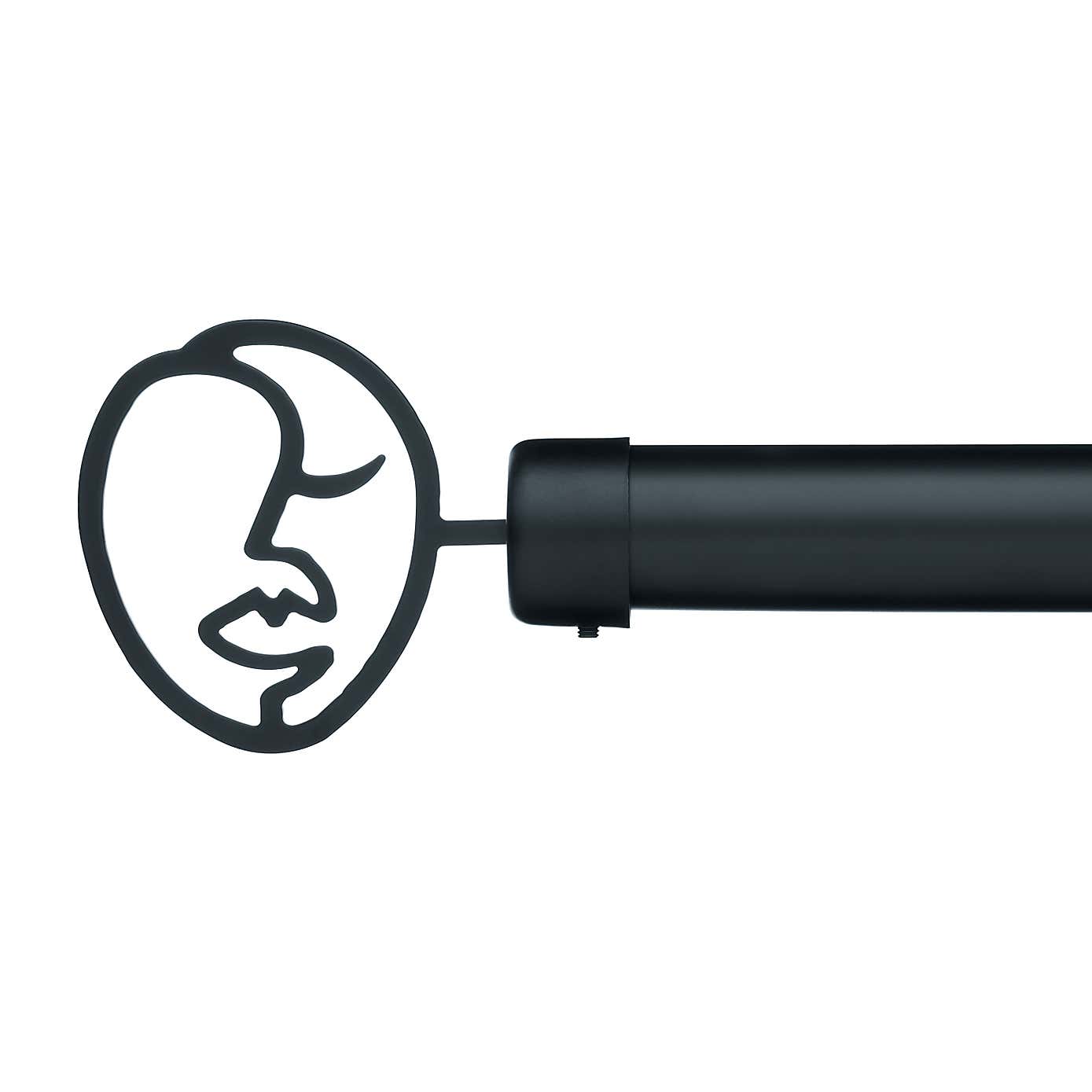 Faces Extendable Metal Eyelet Curtain Pole​