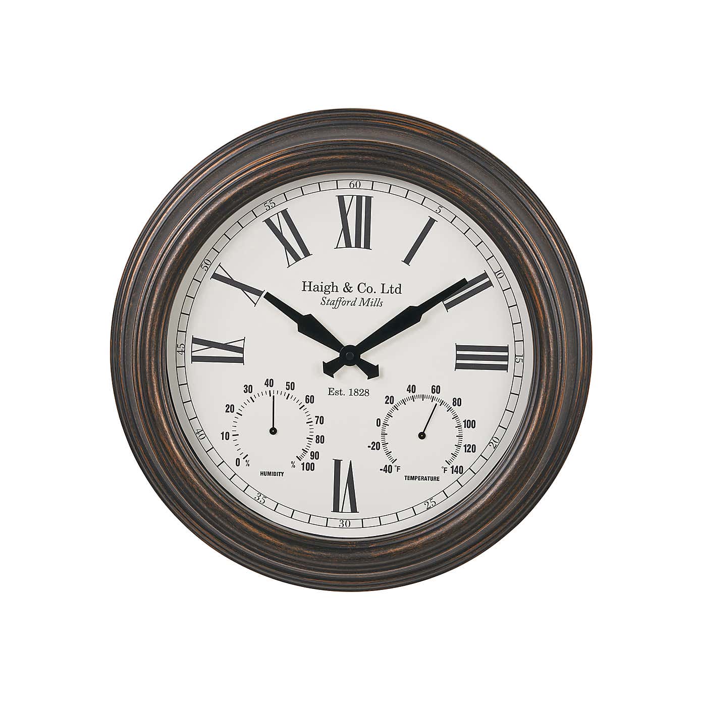 Retro Gauge Indoor Outdoor Wall Clock