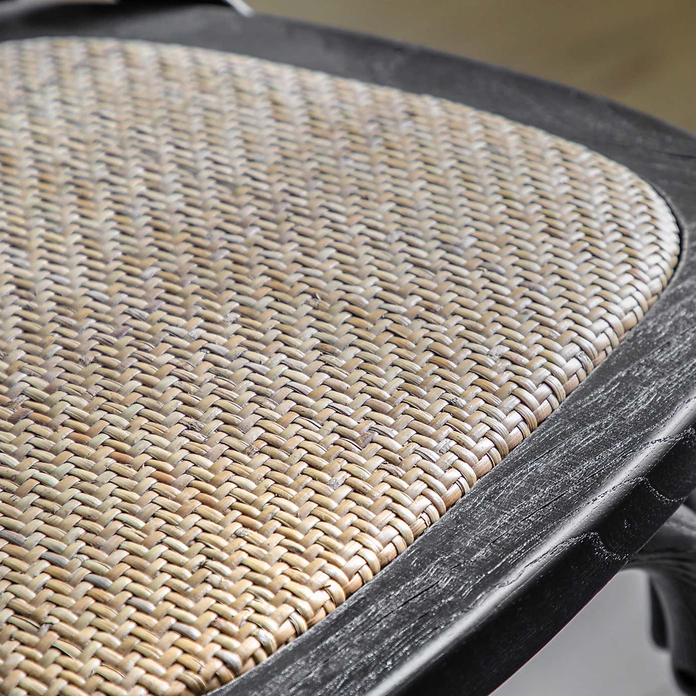 Cannock Set of 2 Bar Stools, Rattan