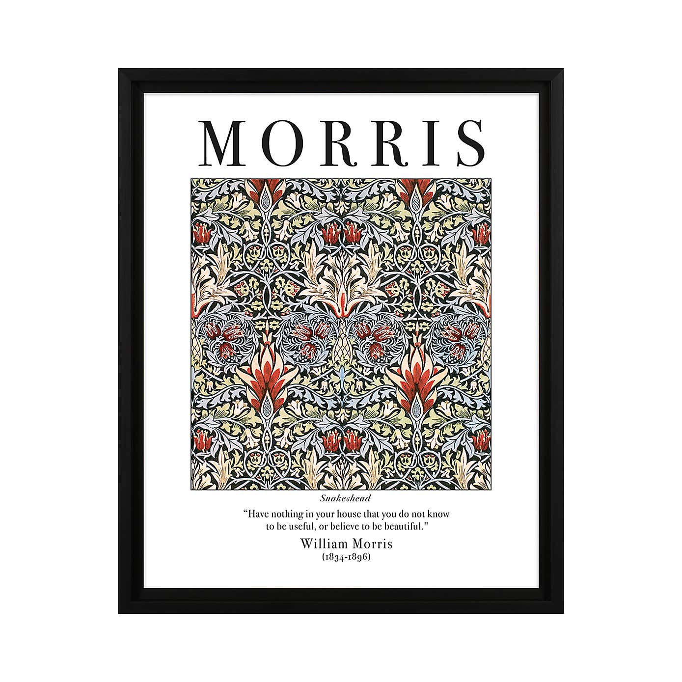 The Art Group Snakeshead Framed Print by William Morris