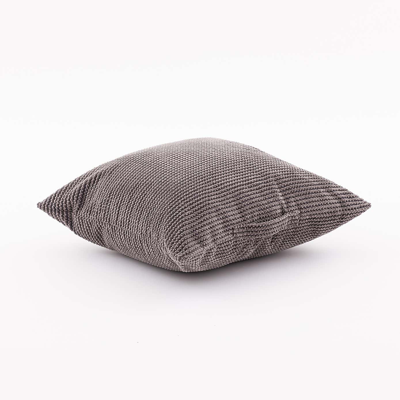 Jenson Charcoal Square Floor Cushion