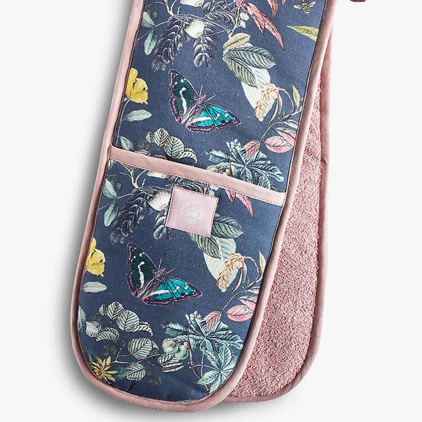 Kew Midnight Floral Double Oven Glove