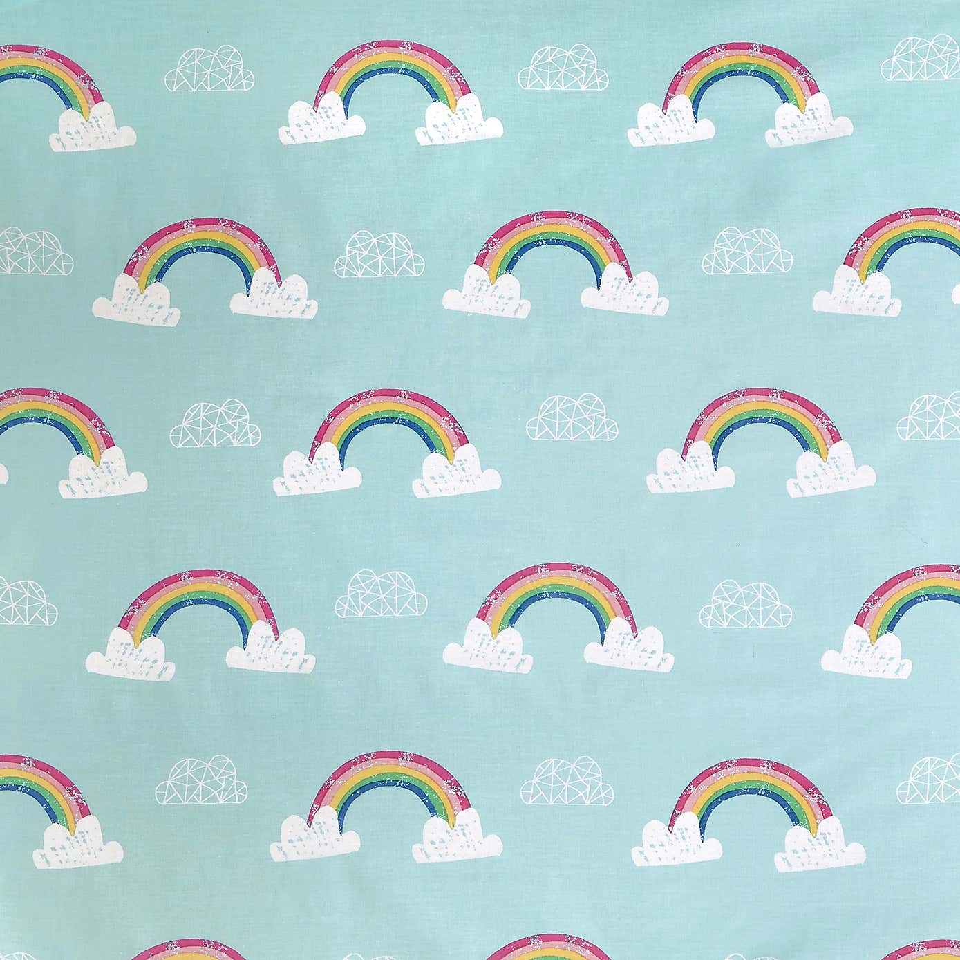 Rainbow Unicorn Multicoloured Fitted Sheet