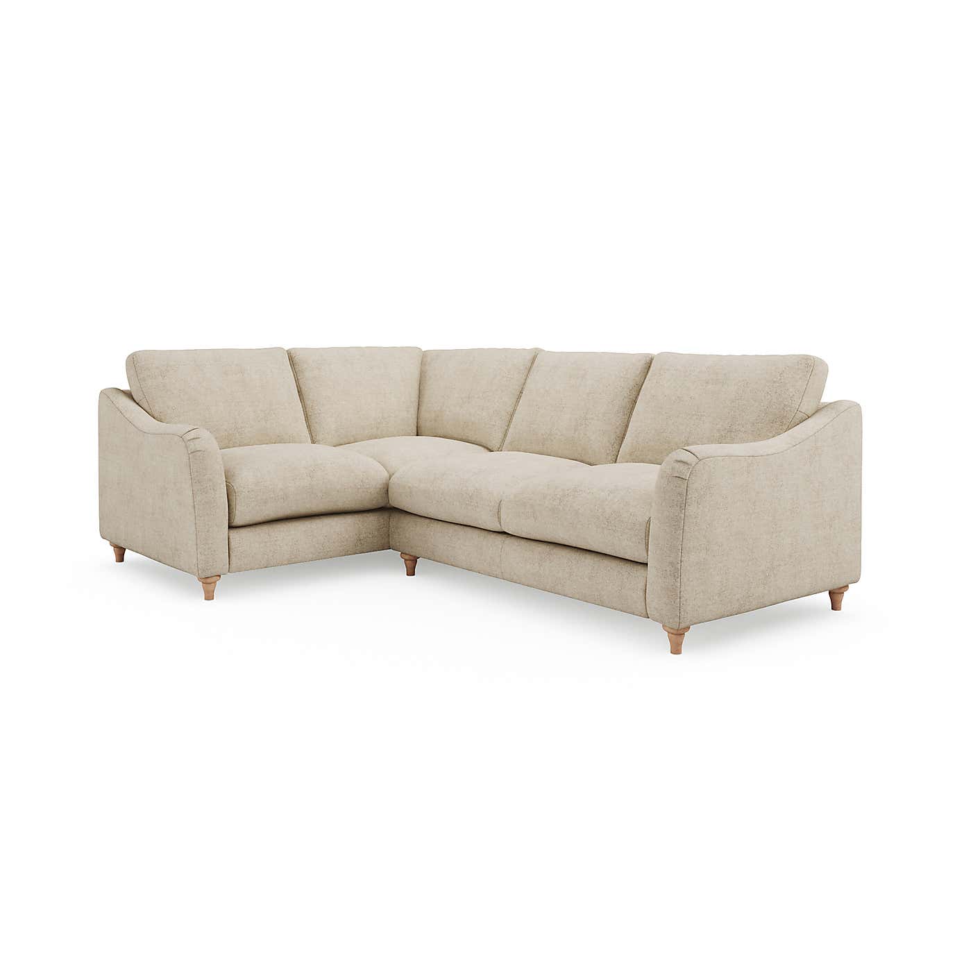 Hattie Tonal Plush Chenille Corner Sofa