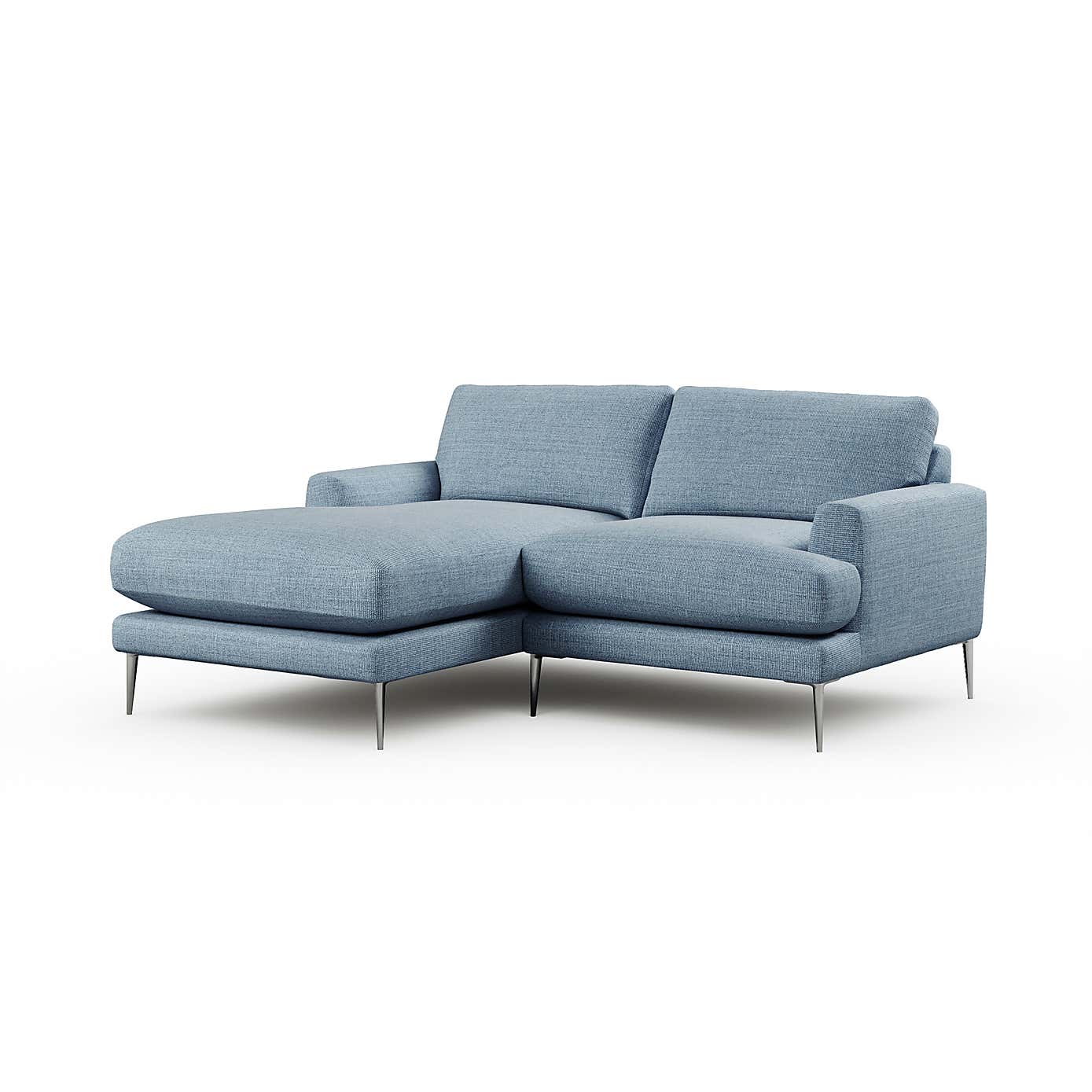 Lawson Chunky Tonal Weave Corner Chaise Sofa
