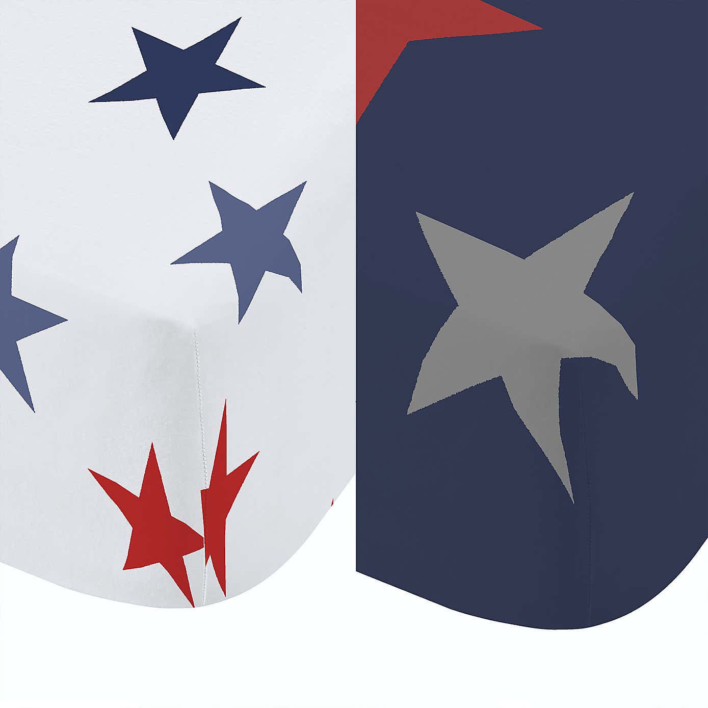 Catherine Lansfield Stripes And Stars Fitted Sheet