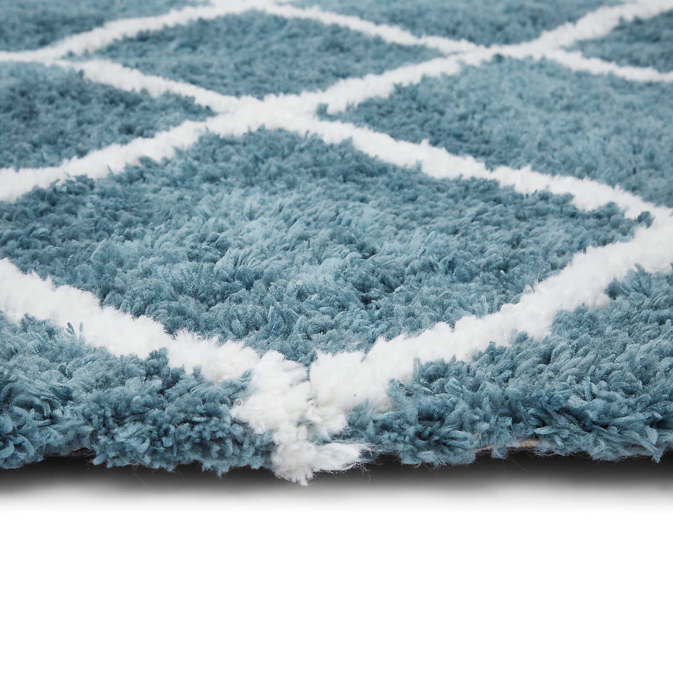 Diamond Berber Shaggy Rug