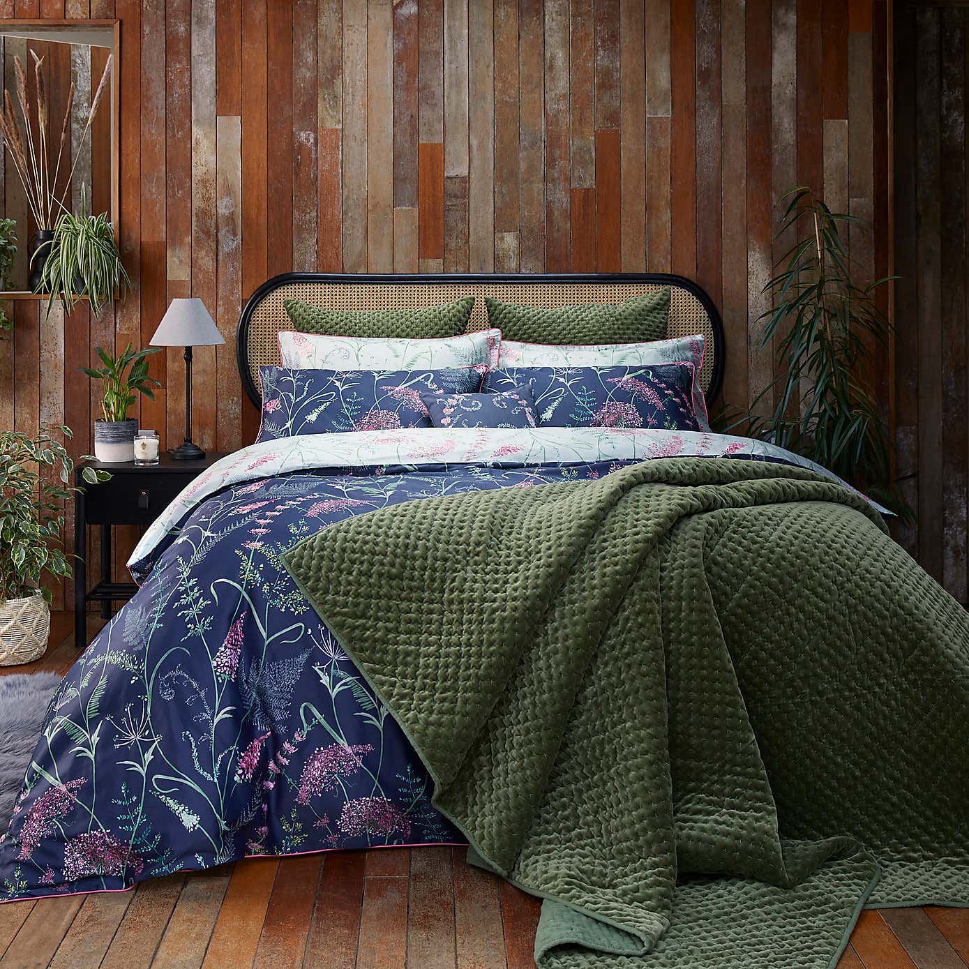 Dorma Purity Green Genevieve Bedspread