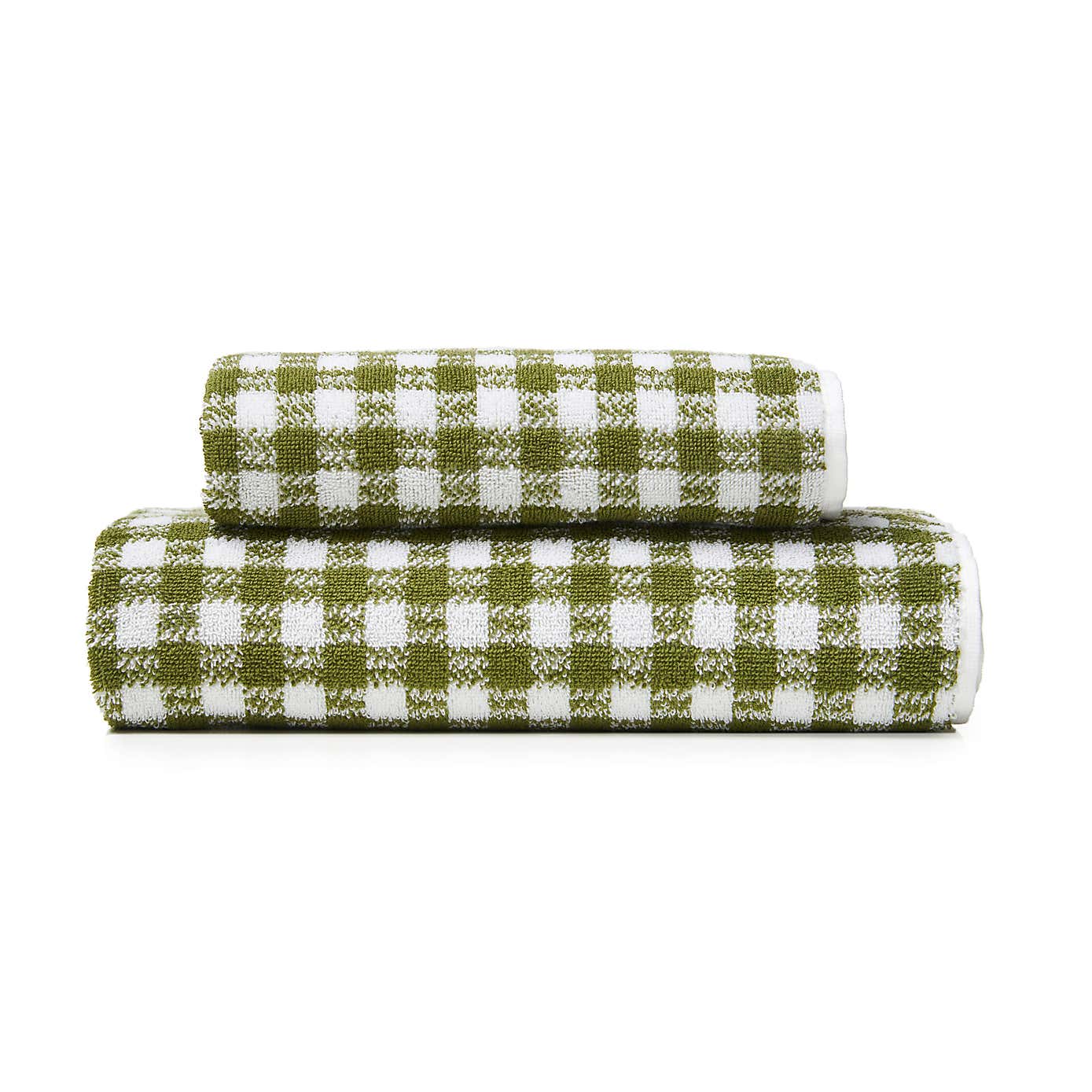 Gingham Check Cotton Towel