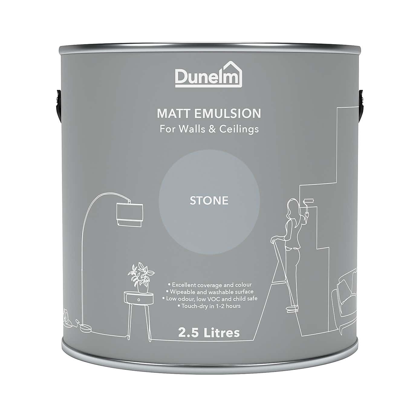 Dunelm Stone Matt Emulsion Paint