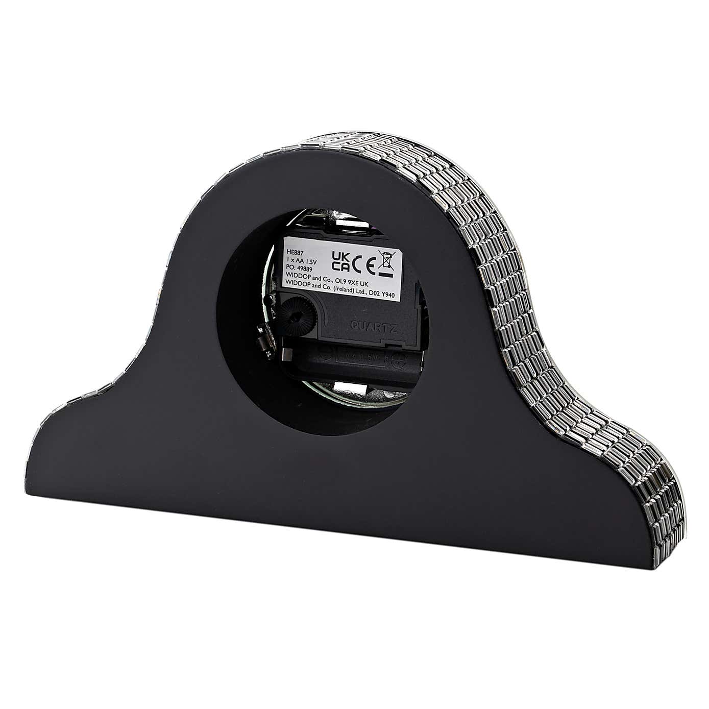 Hestia Mirrored Napoleon Mantel Clock