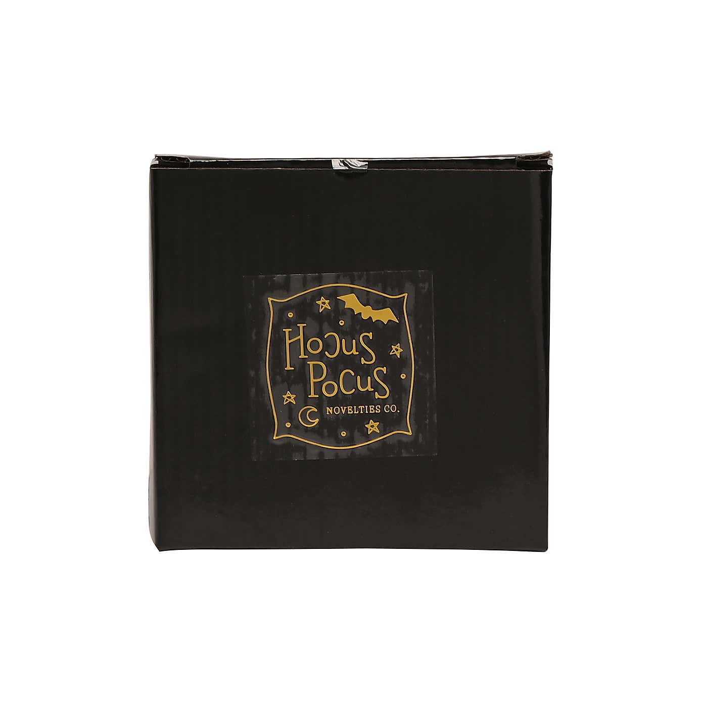 Gold and Black Set of 4 Mirrored Skull Silhouette Coasters