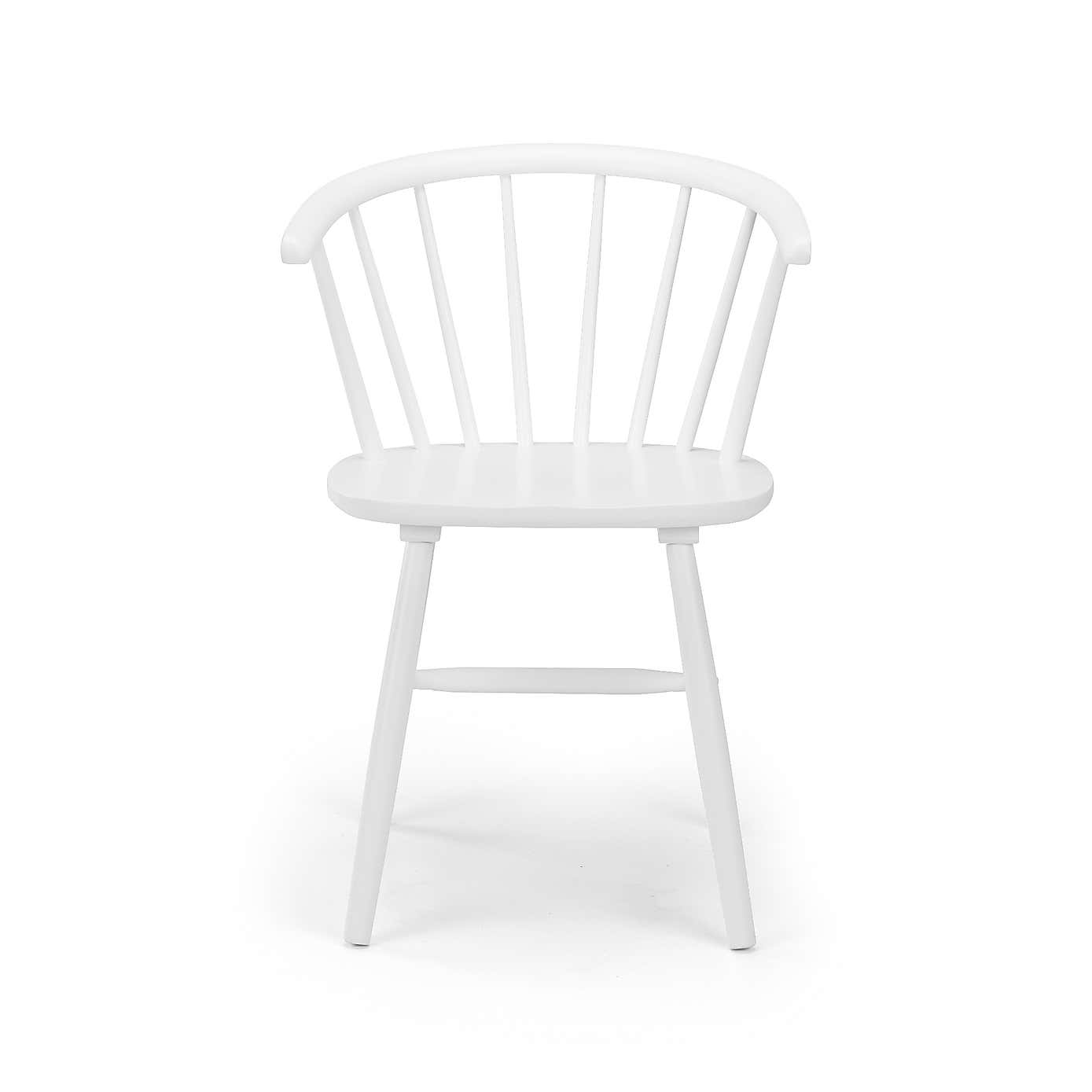 Modena Set Of 2 Dining Chairs, Rubberwood