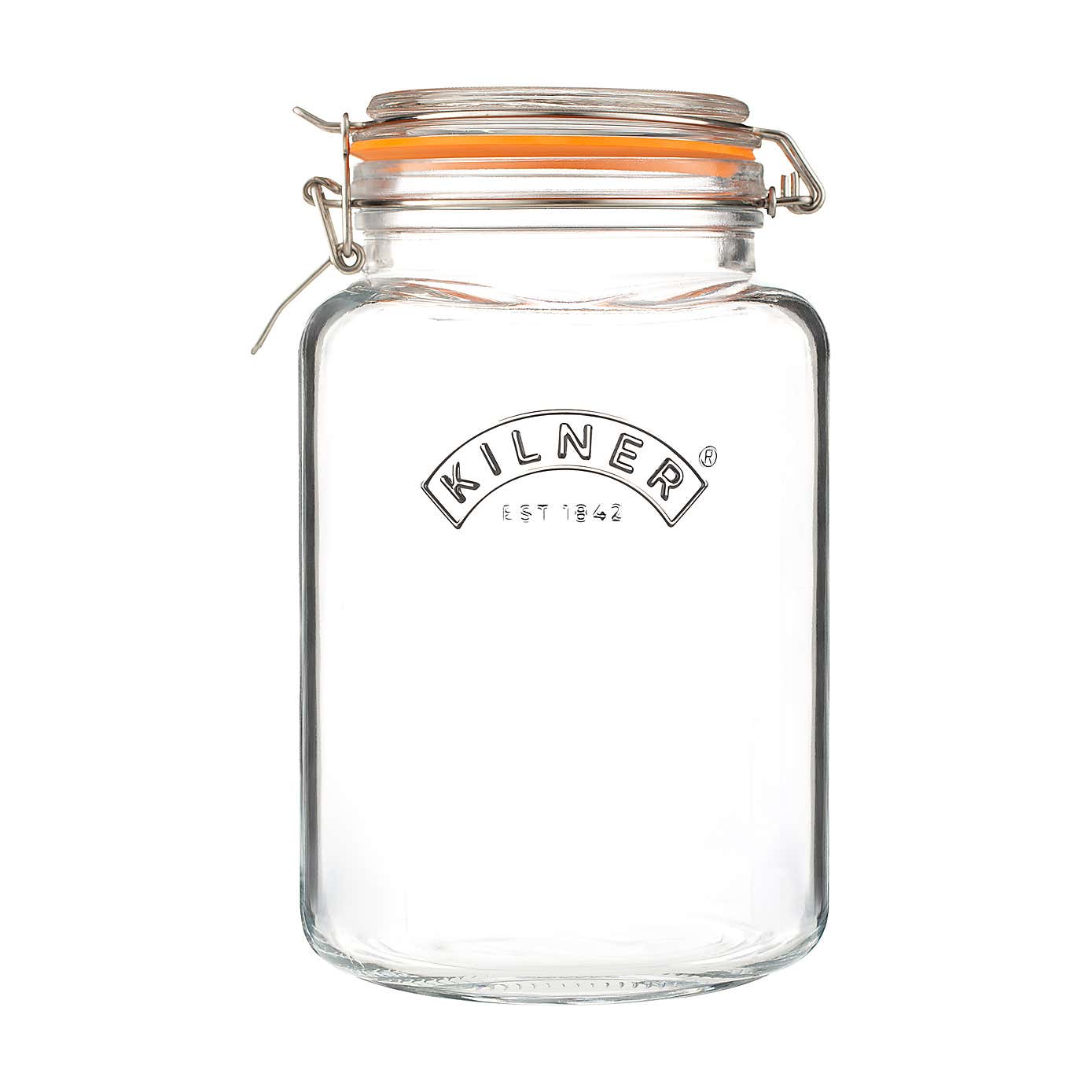 Kilner Clip Lock 3L Square Jar