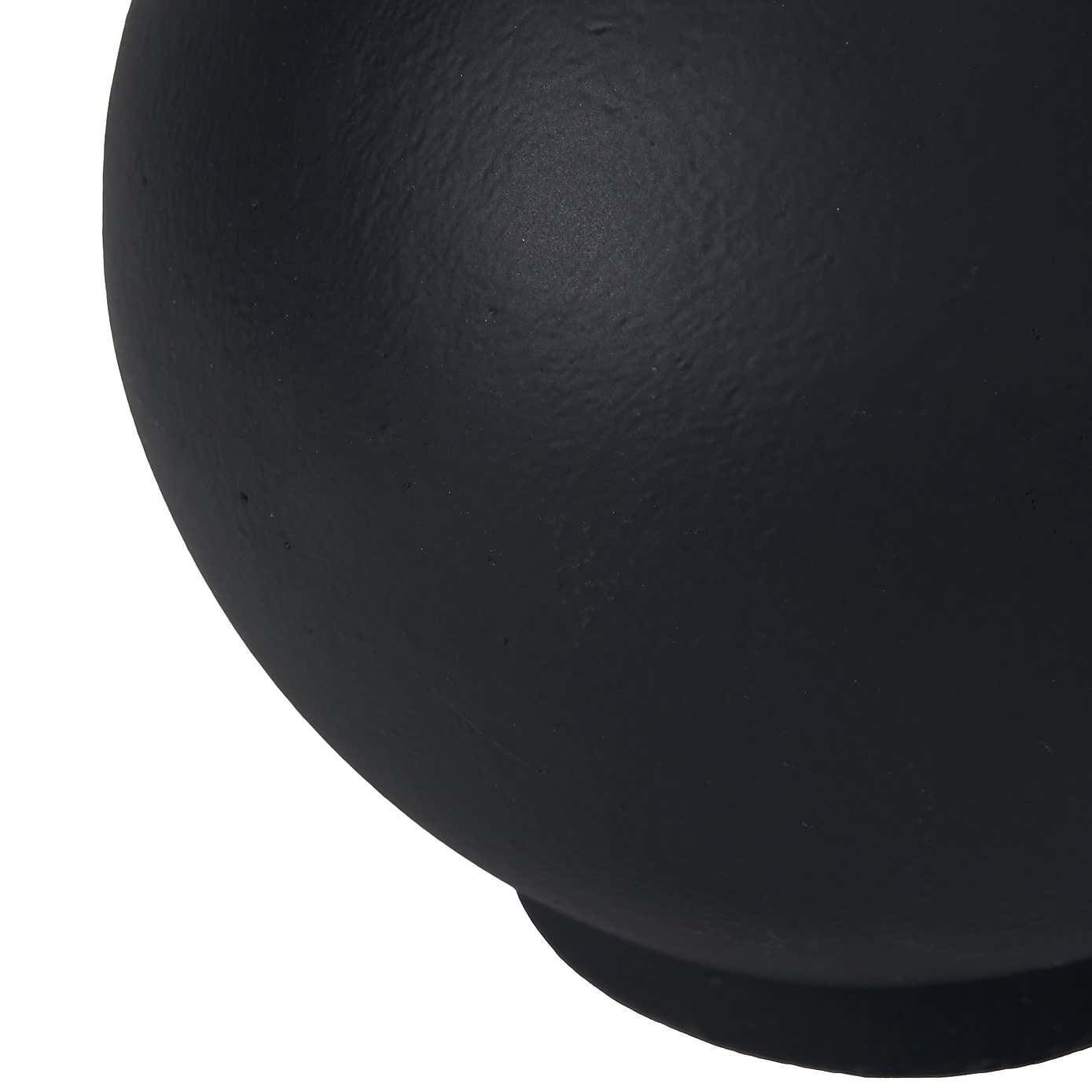 Matt Metal Handled Vase