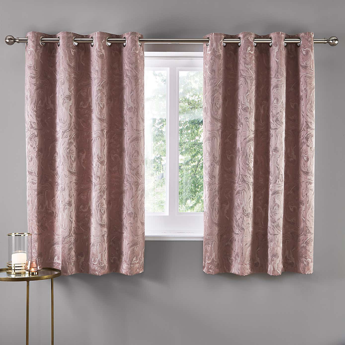 Diablo Marble Eyelet Curtains