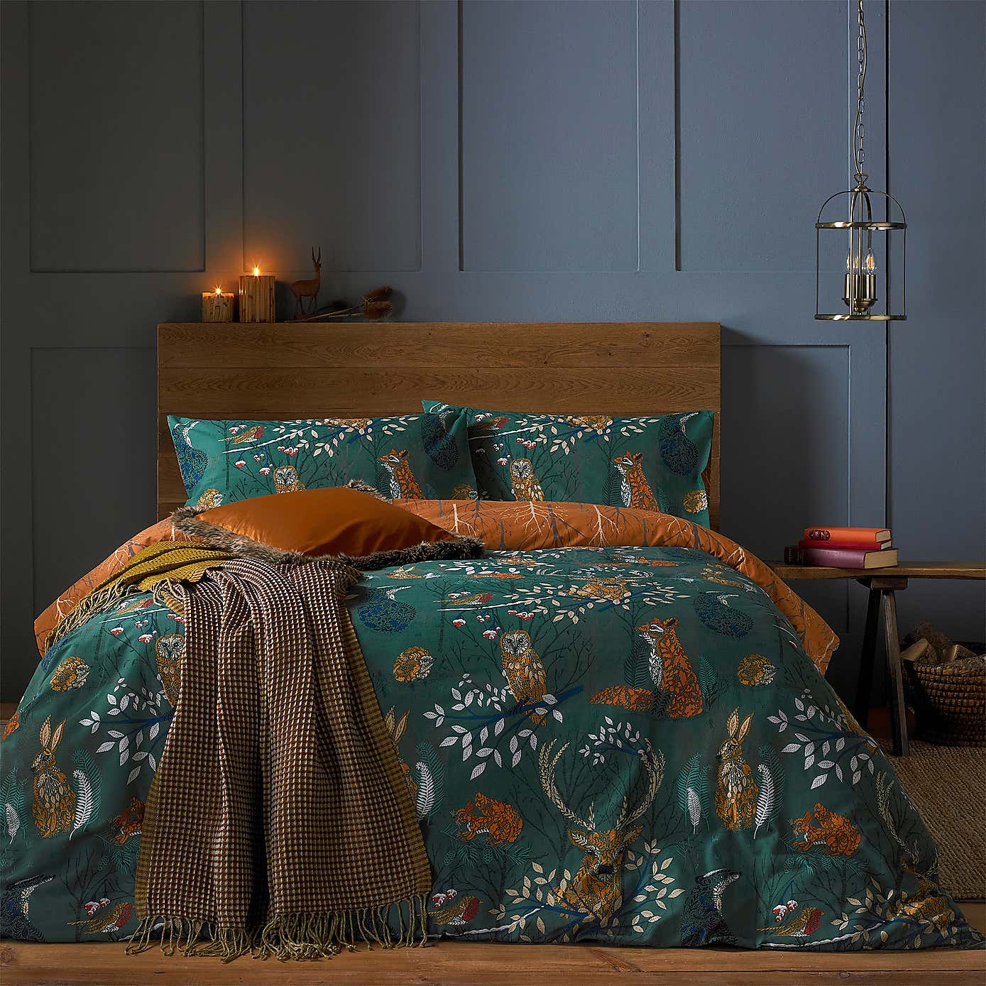 furn. Riva Forest Fauna Duvet Cover & Pillowcase Set