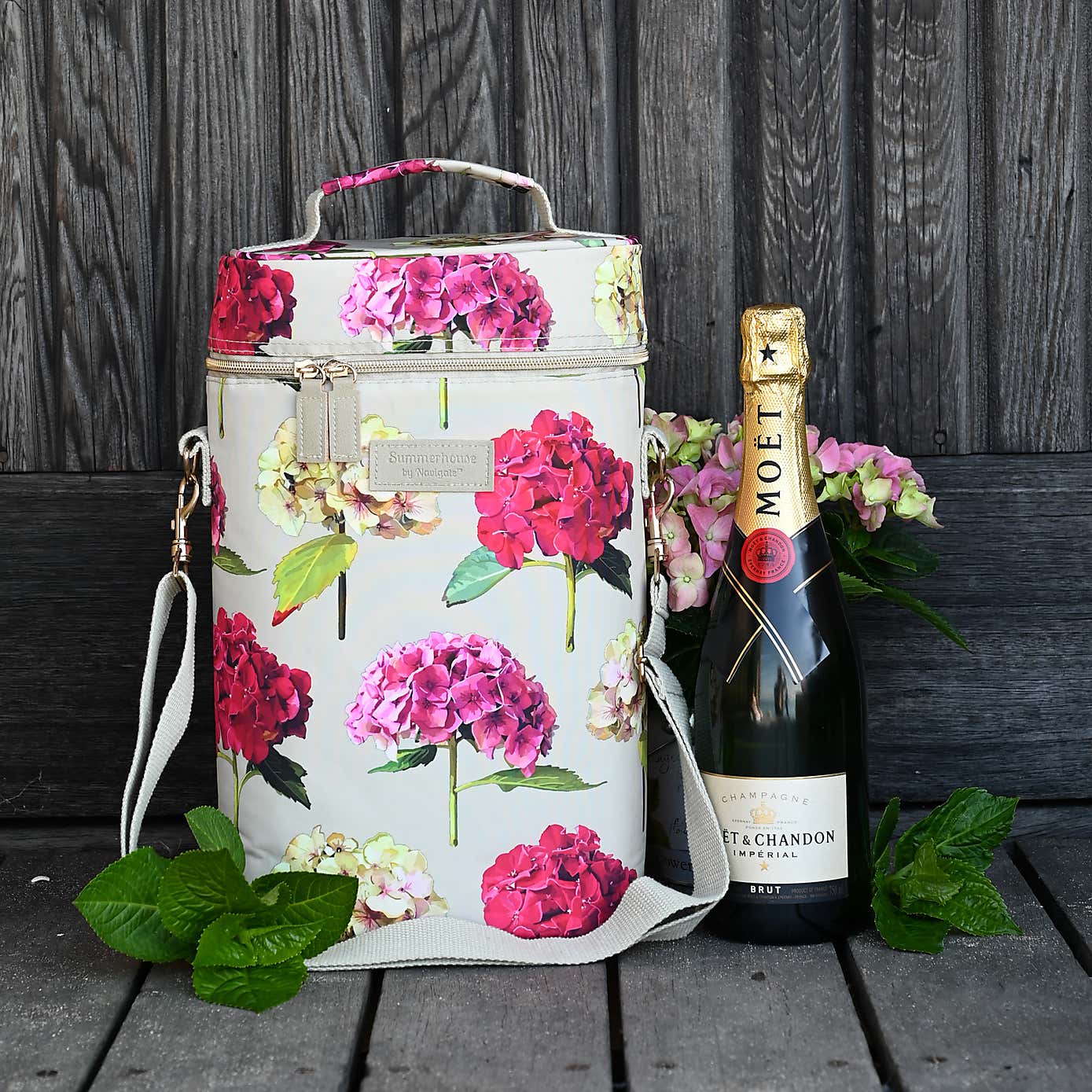 Navigate Sarah Kelleher Floral Dual Bottle Cool Bag