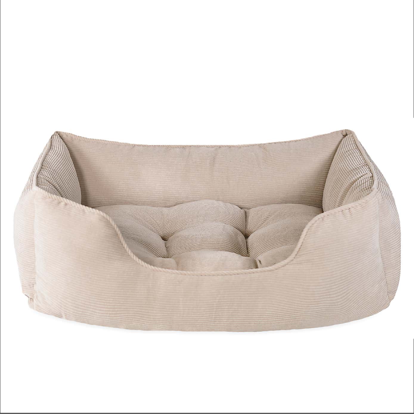 Rosewood Cord Square Pet Bed