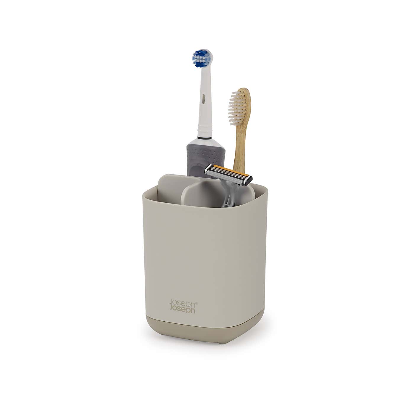 Joseph Joseph EasyStore White Steel Toothbrush Caddy