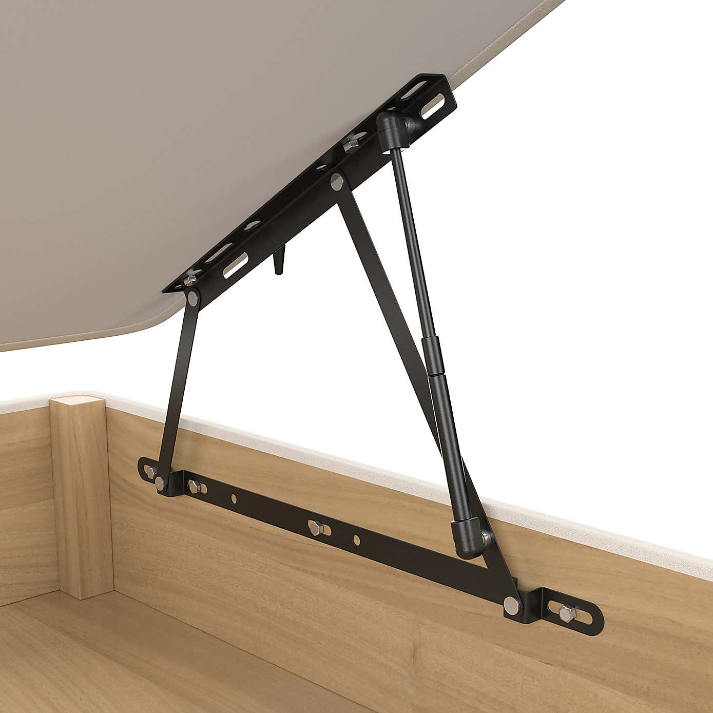 Linen Side Ottoman Base