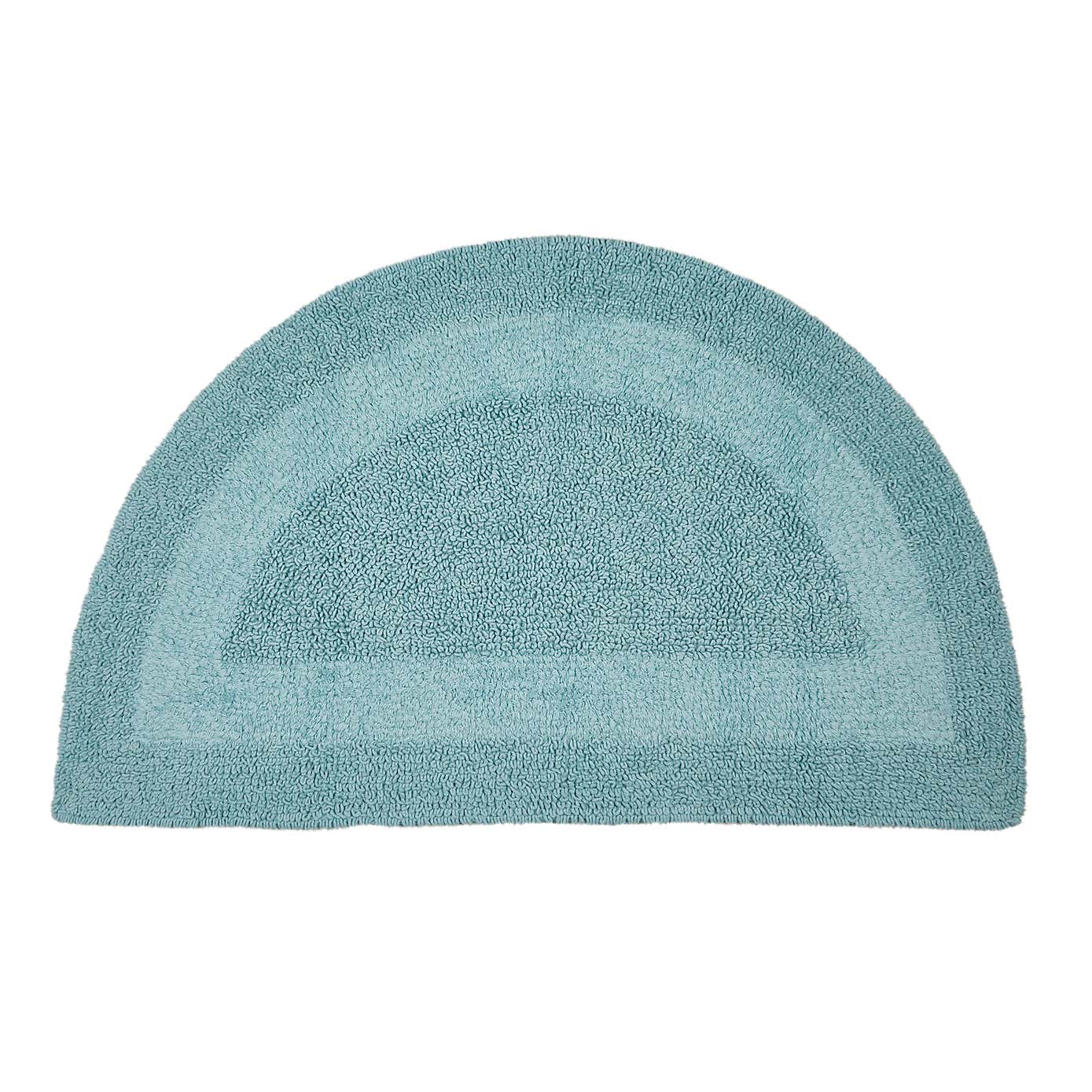 Super Soft Reversible Semi Circle Bath Mat