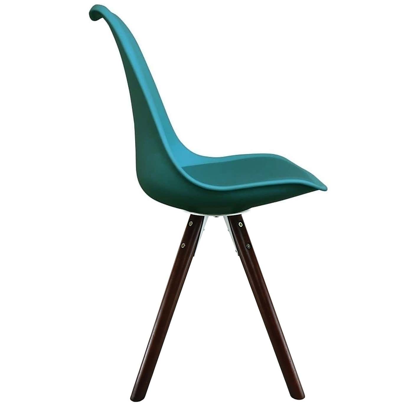 Fusion Living Soho Plastic Dining Chair with Pyramid Legs