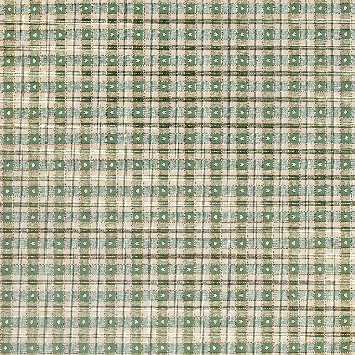 Green Hearts PVC Fabric