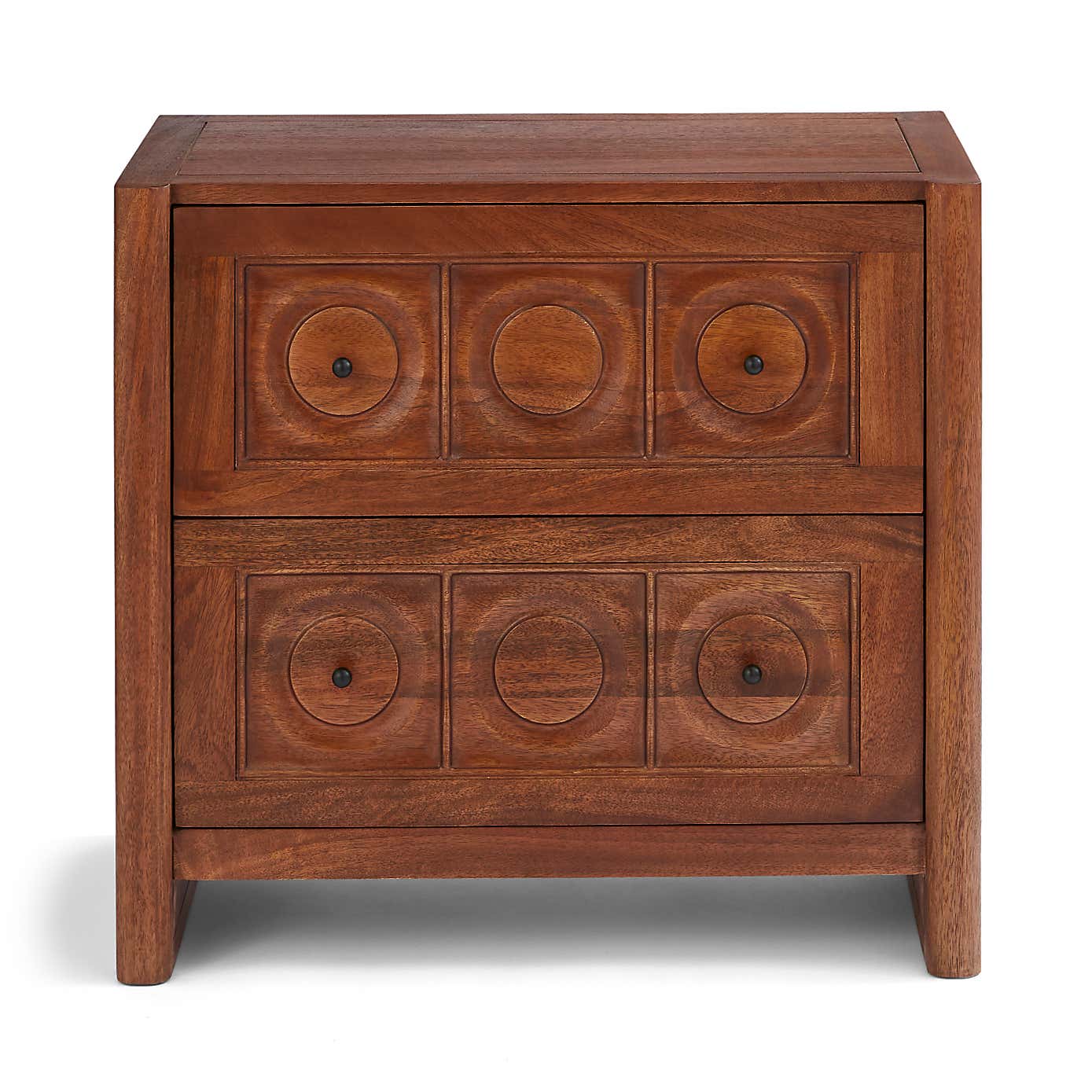 Theodore 2 Drawer Wide Bedside Table