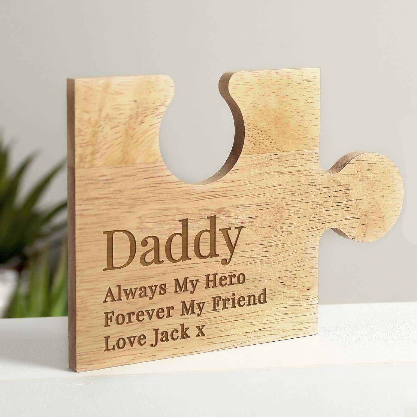 Personalised Free Text Jigsaw Piece Ornament