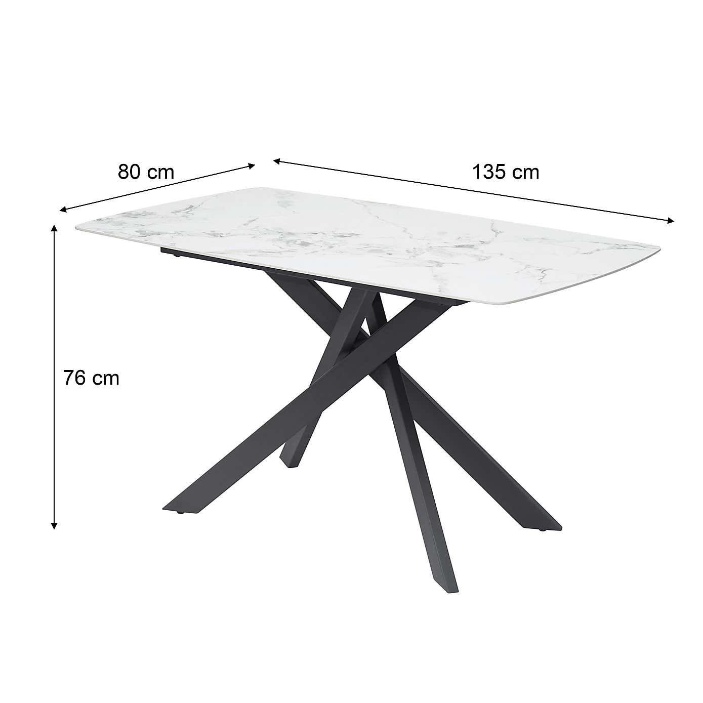 Indus Valley Aura Dining Table With 4 Aura Dining Chairs