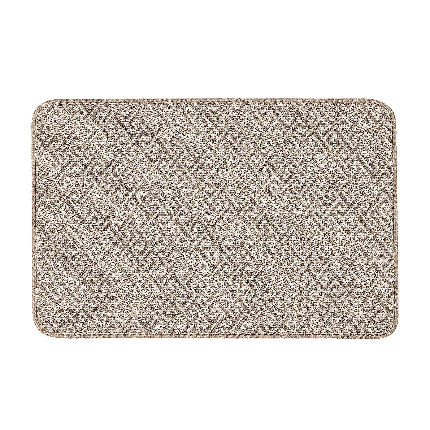 Marvel Boucle Greek Key Washable Doormat