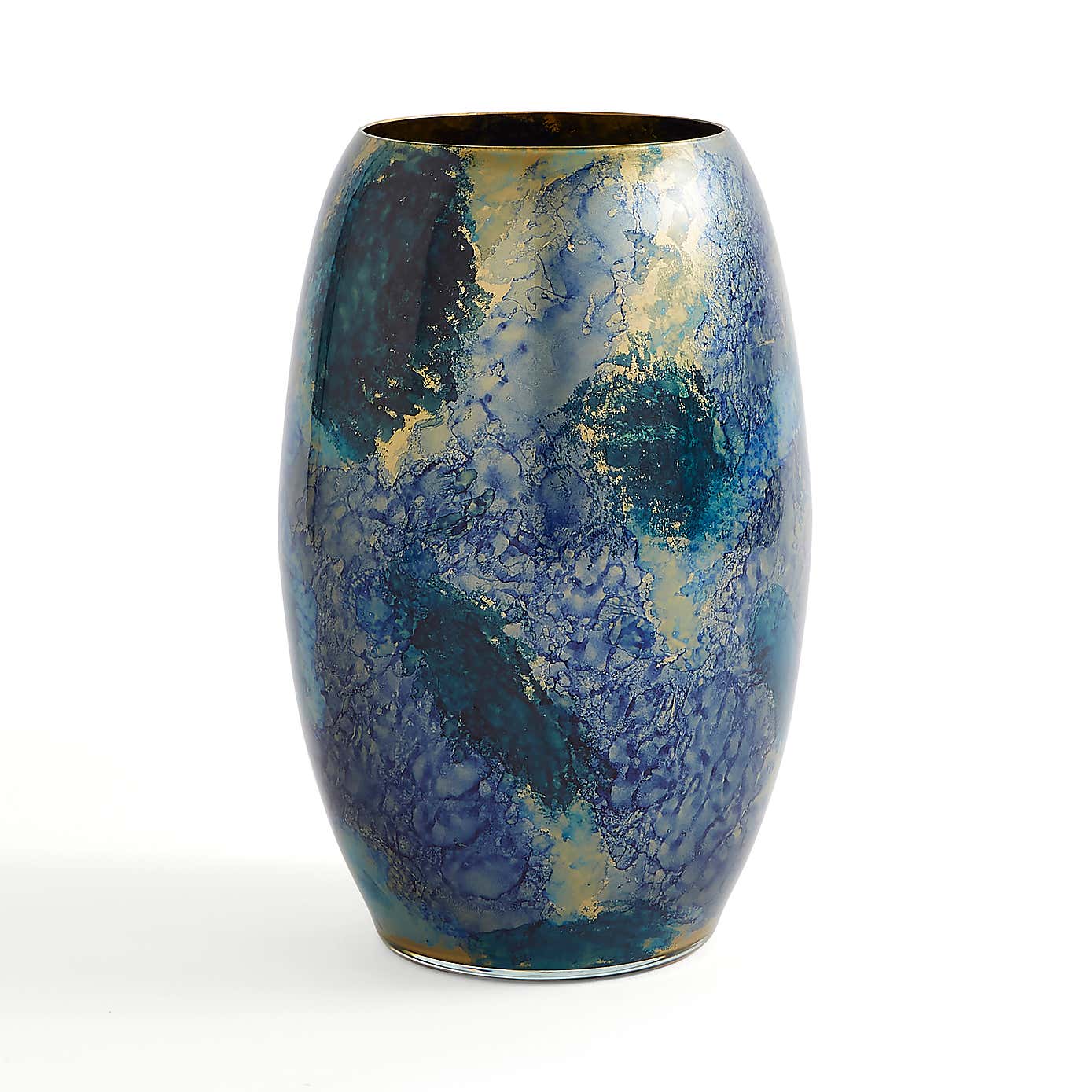 Glass Marble Effect Vase