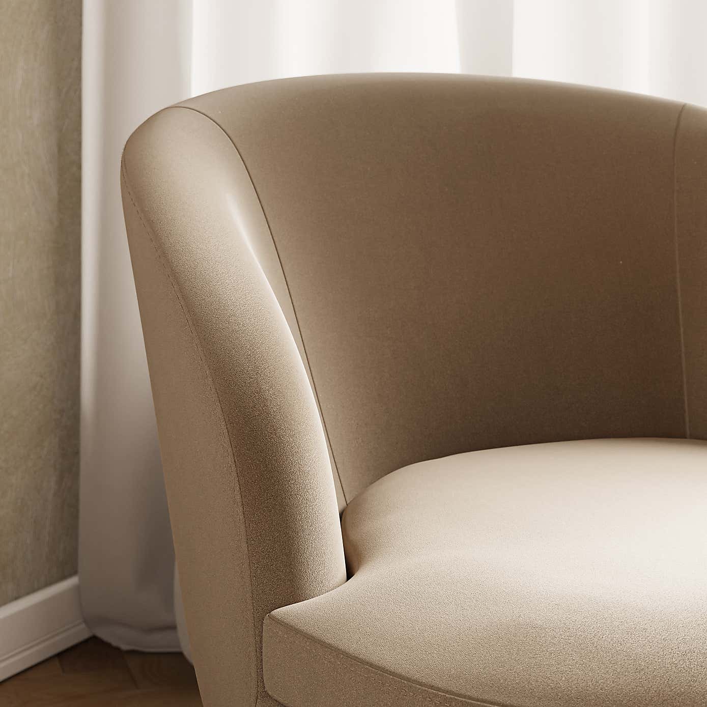 Marcie Luxe Velvet Cocktail Chair