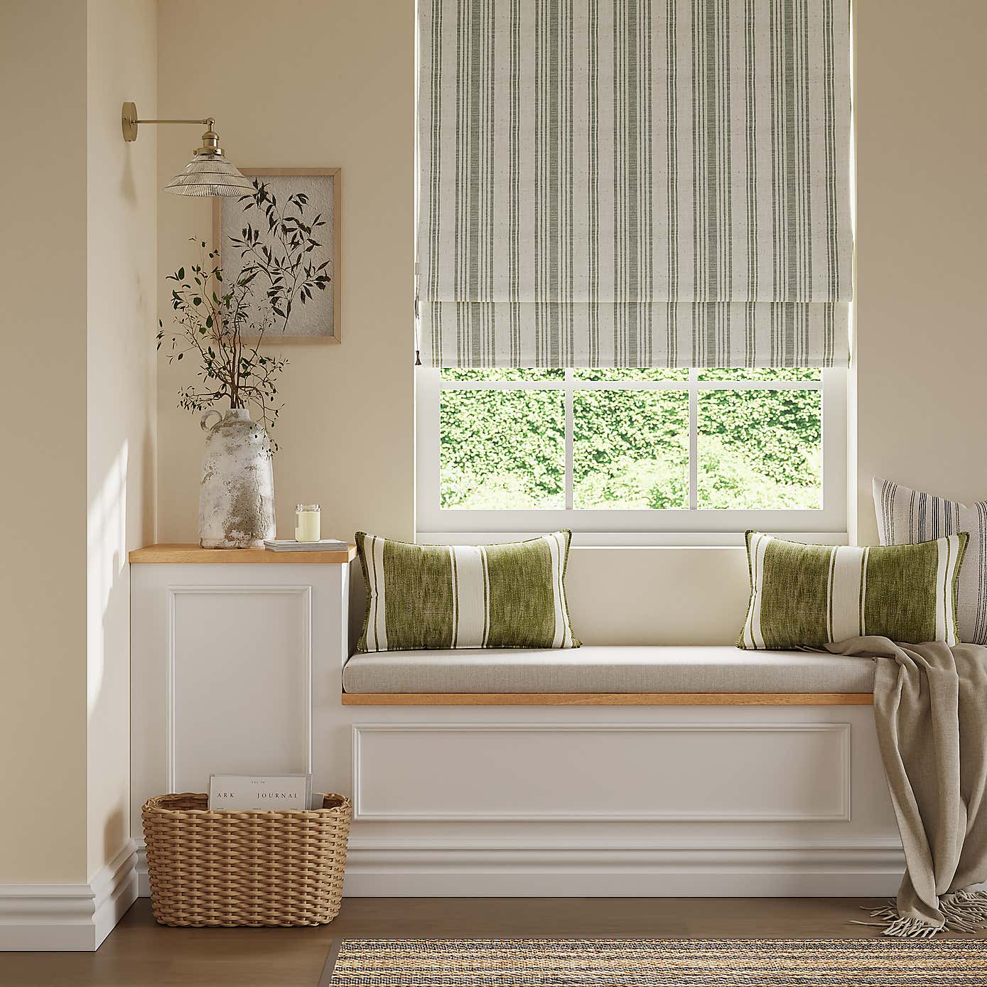 Churchgate Belton Stripe Roman Blind