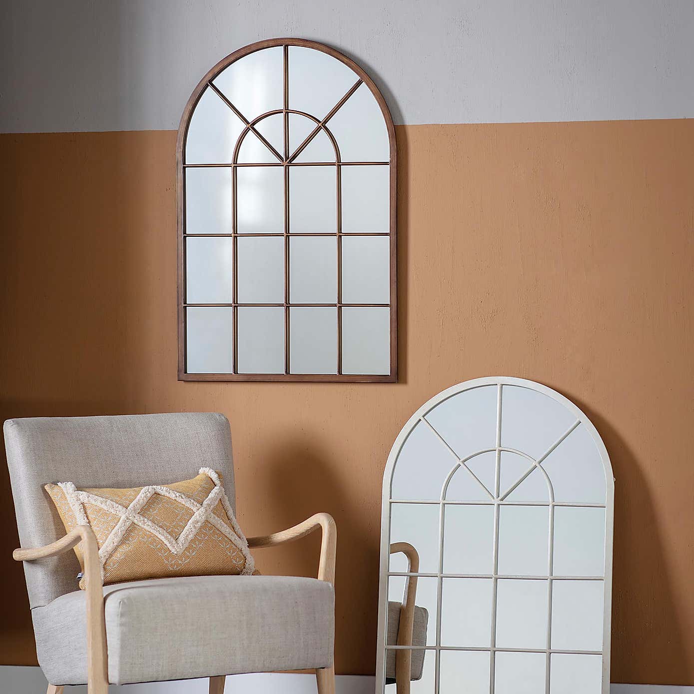 Kelso Arched Window Wall Mirror