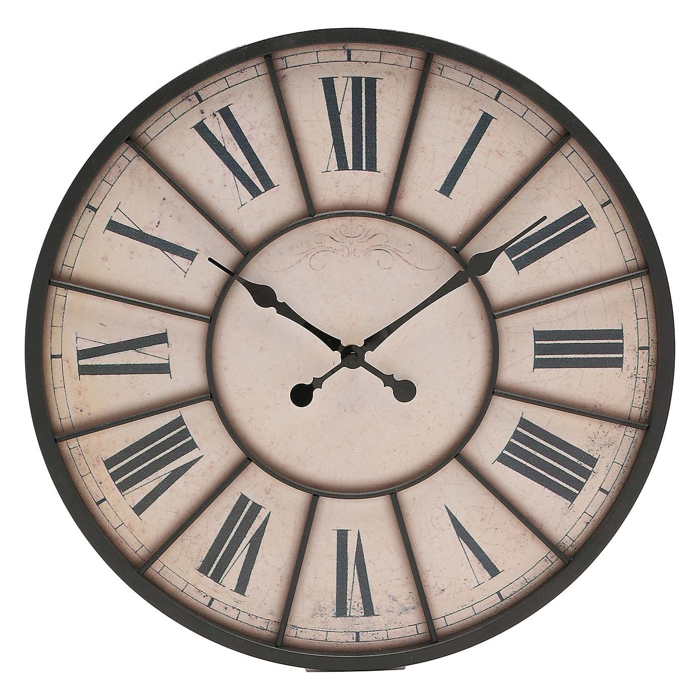 Hometime Roman Dial Panelled Wall Clock