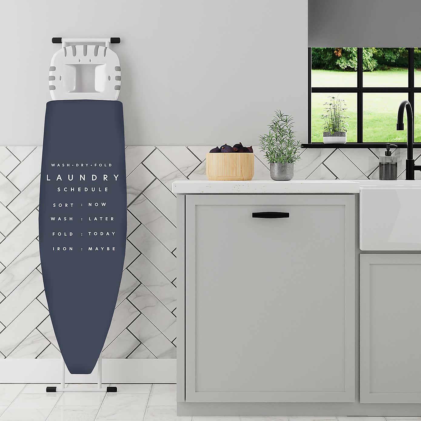 Laundry Luxe Navy Ironing Board Cover