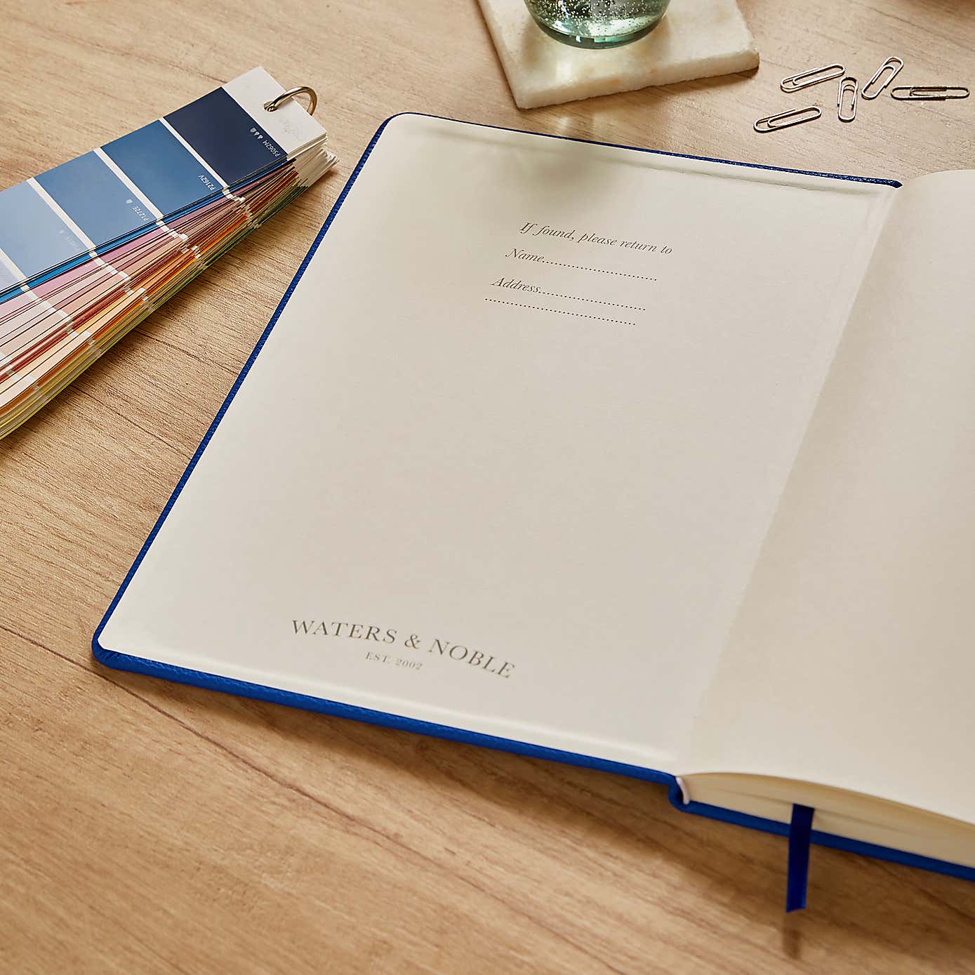 Waters and Noble Premium Faux Leather Notebook
