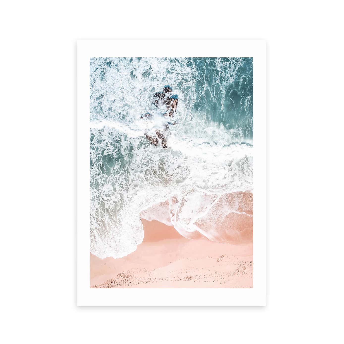 East End Prints Sands of Coral Haze Print