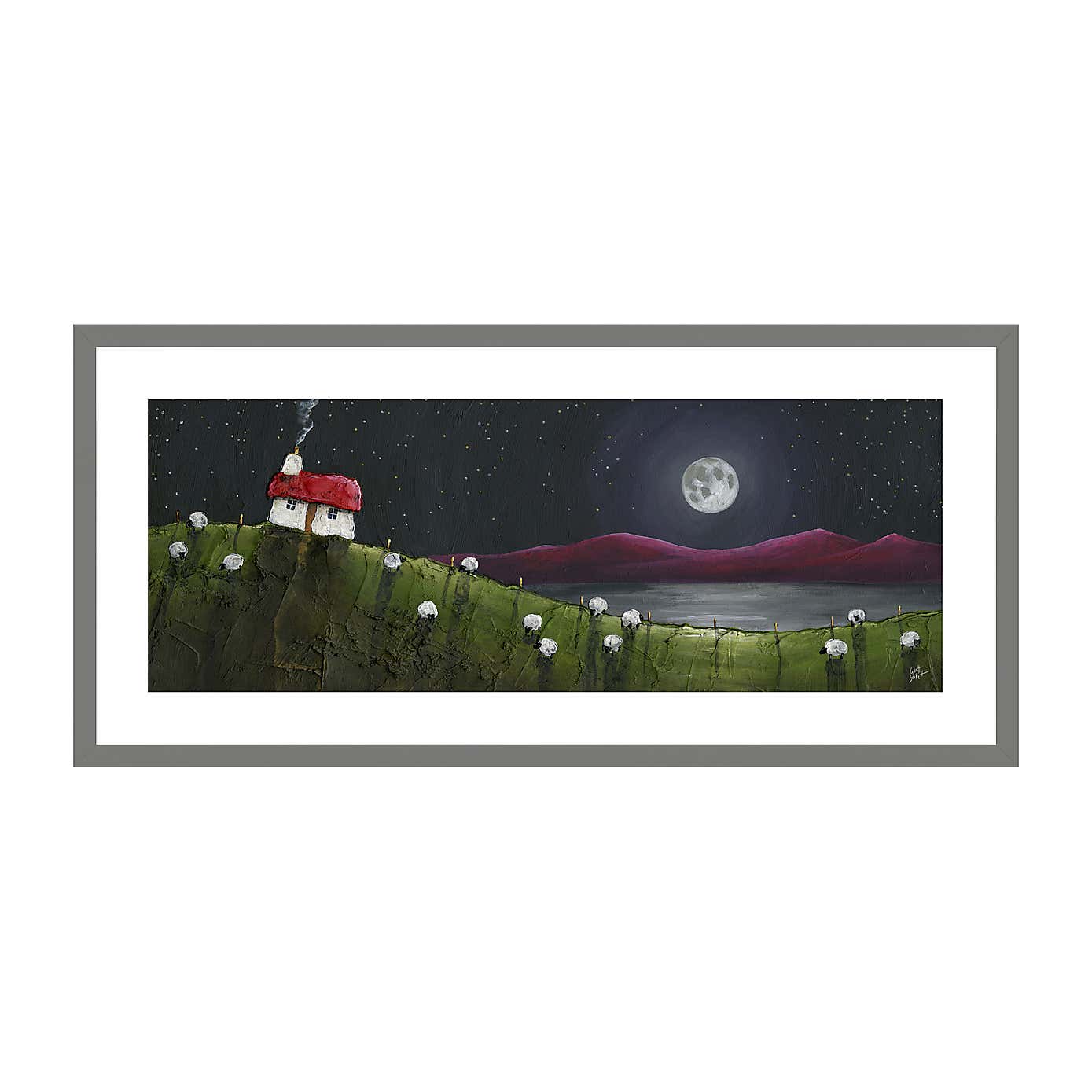 Glimmering Night Framed Print